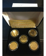 2011 USA Quarter Gold National Parks 5 Coins set with box - £12.54 GBP