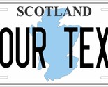 Scotland Map License Plate Custom Car Bike Motorcycle Tag - $10.99+