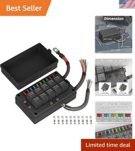 Versatile Pre-Wired Relay and Fuse Box for Safe Automotive &amp; Marine Appl... - $97.49