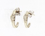 Cubic zirconia Women&#39;s Earrings 14kt White Gold 367682 - £103.99 GBP