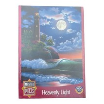 MasterPieces Heavenly Light Al Hogue 1000 Piece Puzzle Lighthouse With Moon - $8.49