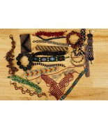 Artisan Jewelry Lot Dealer Resale Seed Bead Woven Loom Beaded Bracelets - £58.42 GBP