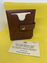 NEW LODIS Bifold  Premium Leather Wallet &amp; Coin Lock Purse - $26.70