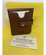 NEW LODIS Bifold  Premium Leather Wallet &amp; Coin Lock Purse - $492.04 MXN