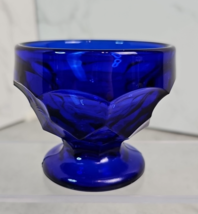 Georgian Cobalt Blue Honeycomb Sherbet Dessert Glass - $5.99