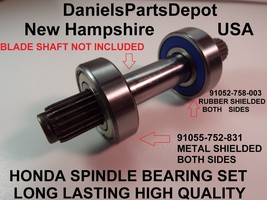 x2 HONDA 4514 4518 SPINDLE BEARING 91052-758-003 /96150-62040-10 &amp; 91055-752-831 - £14.85 GBP