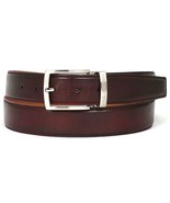 Paul Parkman Mens Belt Leather Dark Bordeaux Italian Hand-Painted B01-DA... - $149.99