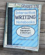 Interactive Writing Notebooks Grades 3-8 Common Core 2013-2015 -CD Included - £17.51 GBP