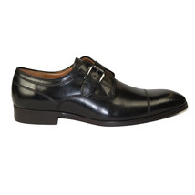 Men's Shoes Steve Madden Soft Leather upper Buckle Strap Covet Black image 8