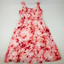 Davina Pink White Sheer Floral Dress Size 10  - $19.79