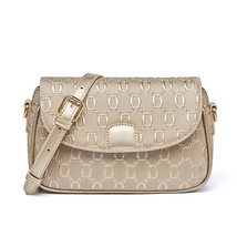 Brand Female Leather Shoulder Bag Fashion Design Small Square Bag Commuter Offic - £64.65 GBP