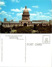 Texas(TX) Austin State Capitol Building Trees Classic Cars Vintage Postcard - £7.36 GBP