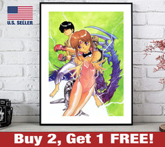 3x3 Eyes Poster 18&quot; x 24&quot; Print Anime Retro 80s 90s Manga Wall Art Decor 1 - £10.65 GBP