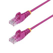 StarTech.com 9in Pink Slim CAT6 Ethernet Cable, Snagless RJ45, LSZH, 28A... - $12.32