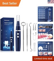 User-Friendly Dental Calculus Remover - 5 Modes and Stainless Steel Heads - $962.12 MXN