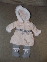 American Girl Pretty In Pink Coat W/Boots Retired NWOB - £34.88 GBP