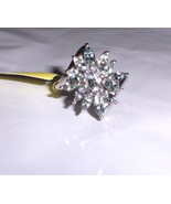BLUE TANZANITE MARQUISE COCKTAIL RING, PLATINUM / 925 SILVER, SIZE 8, 2.... - $171.52 CAD