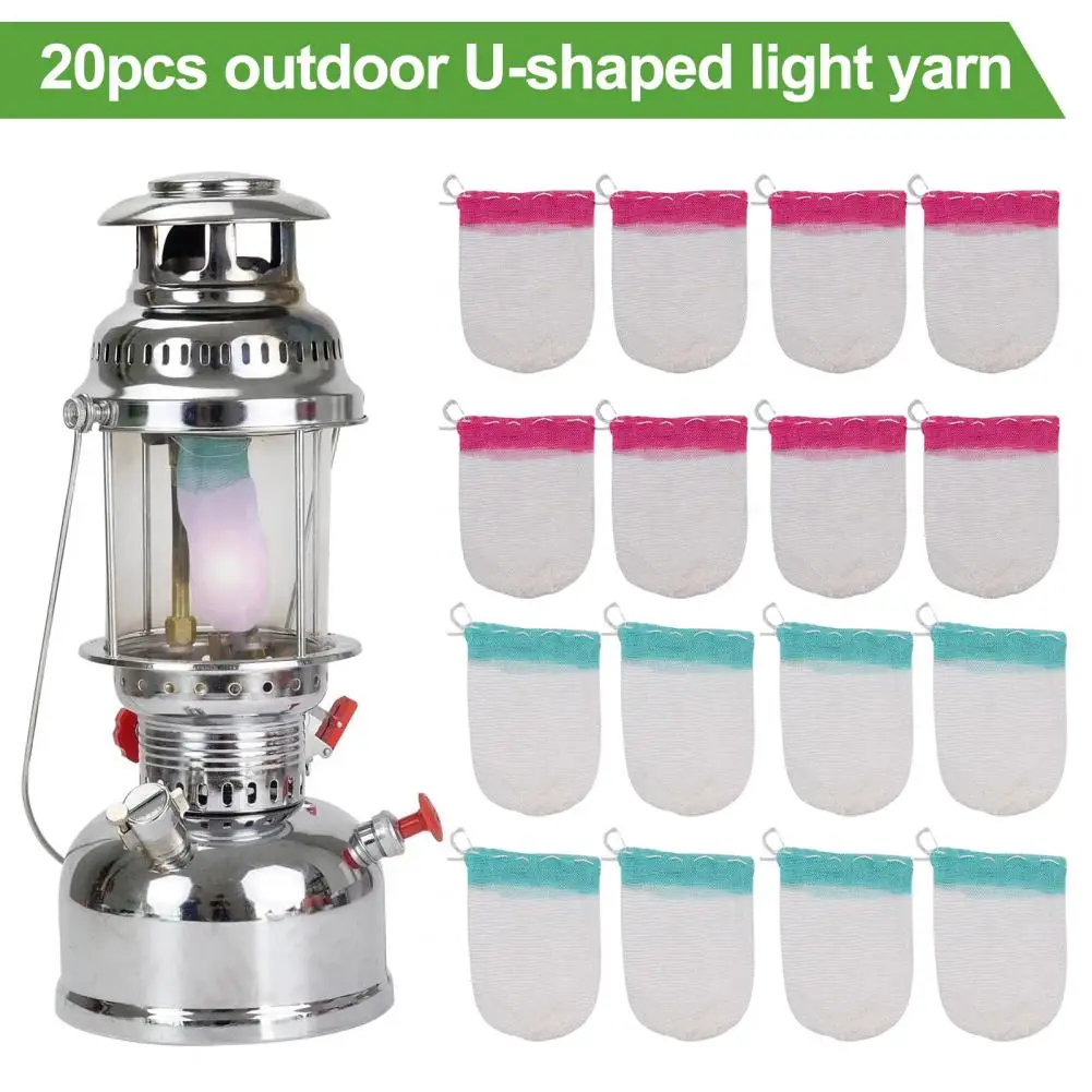 20Pcs Gas Lamp Mantles U-Shape Design Widely Used Simple Installation Outdoor - £12.31 GBP+