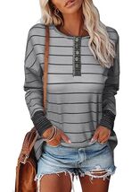 EVALESS Womens Brown Waffle Knit Henley Top Long Sleeve Size XS - $101.07 MXN EVALESS Womens Brown Waffle Knit Henley Top Long Sleeve Size XS - $101.07 MXN