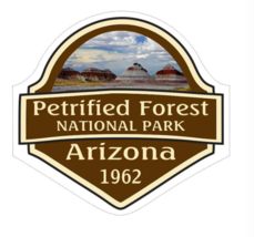 7&quot; petrified forest national park arizona 1962 bumper sticker decal usa made - £21.86 GBP