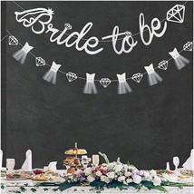 Diamond Dreams Bridal Shower Kit - Sparkling Bridal to be Banner with DiamondGar - $18.80