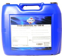 ENG-FUCHS TITAN UNIVERSAL 15W40 HD 20L (21 U.S. Qts.) 100% MINERAL | USA... - $205.25