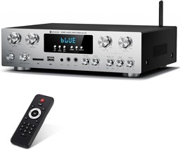 Vangoa Amplifier Home Audio 4 Channel, 440 Watt Wireless Stereo Receiver House - $155.98