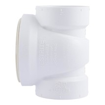 HOLDRITE Testrite 2 in. PVC Schedule 40 Hub Test Tee with Plug Fitting, White - £9.08 GBP