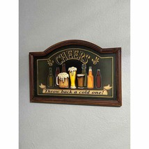 3D Pub Sign Cheers Throw Back A Cold One Bar Sign - £65.76 GBP