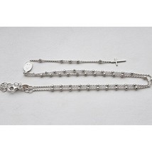 DYADEMA 925 STERLING SILVER  ROSARY MADE IN ITALY NECKLACE AT - $1,494.36 MXN