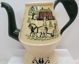 Vintage Metlox Poppytrail Homestead Provincial Coffee Pot Carafe Horse N... - $17.36