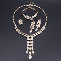 Ts vintage rhinestone choker tassel pendants necklaces earring ring bangle maxi jewelry thumb200