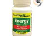 6x Bottles Healthy Sense Energy Proprietary Blend Diet Tablets | 21 Per ... - $16.96