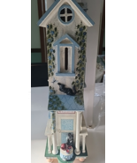 VTG NOS Kathy Hatch Decorative Hand Painted Cute Cat Theme Butterfly Hou... - $45.00