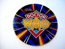 Doctor Who Pinball Machine Promo Plastic Drink Coaster 1992 Sci-Fi Space Age - £14.30 GBP