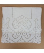 Vintage Embroidery w/ Heart Cutouts Beige Dresser Doily Approx 16x10 Inc... - €10,42 EUR