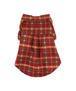 YOULY The Hipster Burgundy Plaid Dog Button-Up Shirt, X-Large - $331.64 MXN