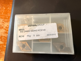 Neuf Lot De 5 US Outil Groupe Fraisage Plaquettes Carbure CNC # Dnmg 543MG - $56.99