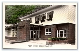 RPPC Post Office Ocean Falls British Columbia Canada UNP Postcard N22 - $5.63