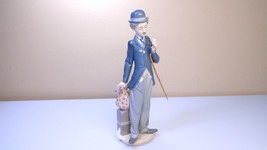 Lladro Vintage Charlie Chaplin 11&quot; Figurine in Orig Box w HTF Cane - $225.00