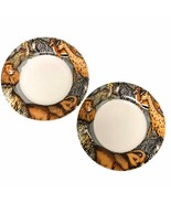2 La Menagerie Ultra Porcelain Sakura Jungle Animals Safari Dessert 6” S... - $43.86 CAD
