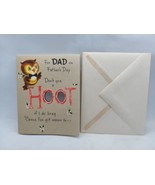 Vintage Hallmark Owl Father&#39;s Day Card Don&#39;t Give A Hoot - $5.93