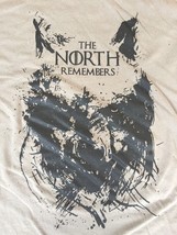 Next Level Game Of Thrones North Remembers Stark Wolf Graphic T Shirt M 36&quot; - £19.97 GBP