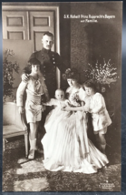 c1910 RPPC Rupprecht Crown Prince of Bavaria w/ Family Marie Gabrielle Postcard - £14.32 GBP