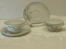 Spring Wheat by Fine China of Japan H15710 Flat Cup and Saucer set of 2 - £7.81 GBP