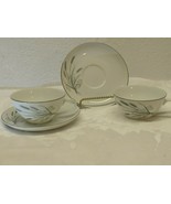 Spring Wheat by Fine China of Japan H15710 Flat Cup and Saucer set of 2 - £7.77 GBP