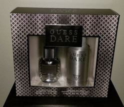 2-PC Guess Dare By Guess Men&#39;s Perfume Set, Edt 1.0 OZ/30 Ml. Nib. - £21.96 GBP