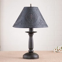 Butcher&#39;s Lamp in Americana Black with Textured Black Tin Shade - £163.22 GBP