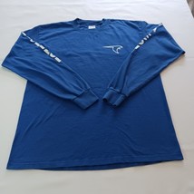 Gildan Activewear FLORENCE FALCON Men's Blue Cotton T-Shirt Long Sleeve Size L image 9