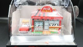 Coca-Cola Brand Collectible Mini-Clock Retro Diner and Car Open Box Mint - £17.37 GBP